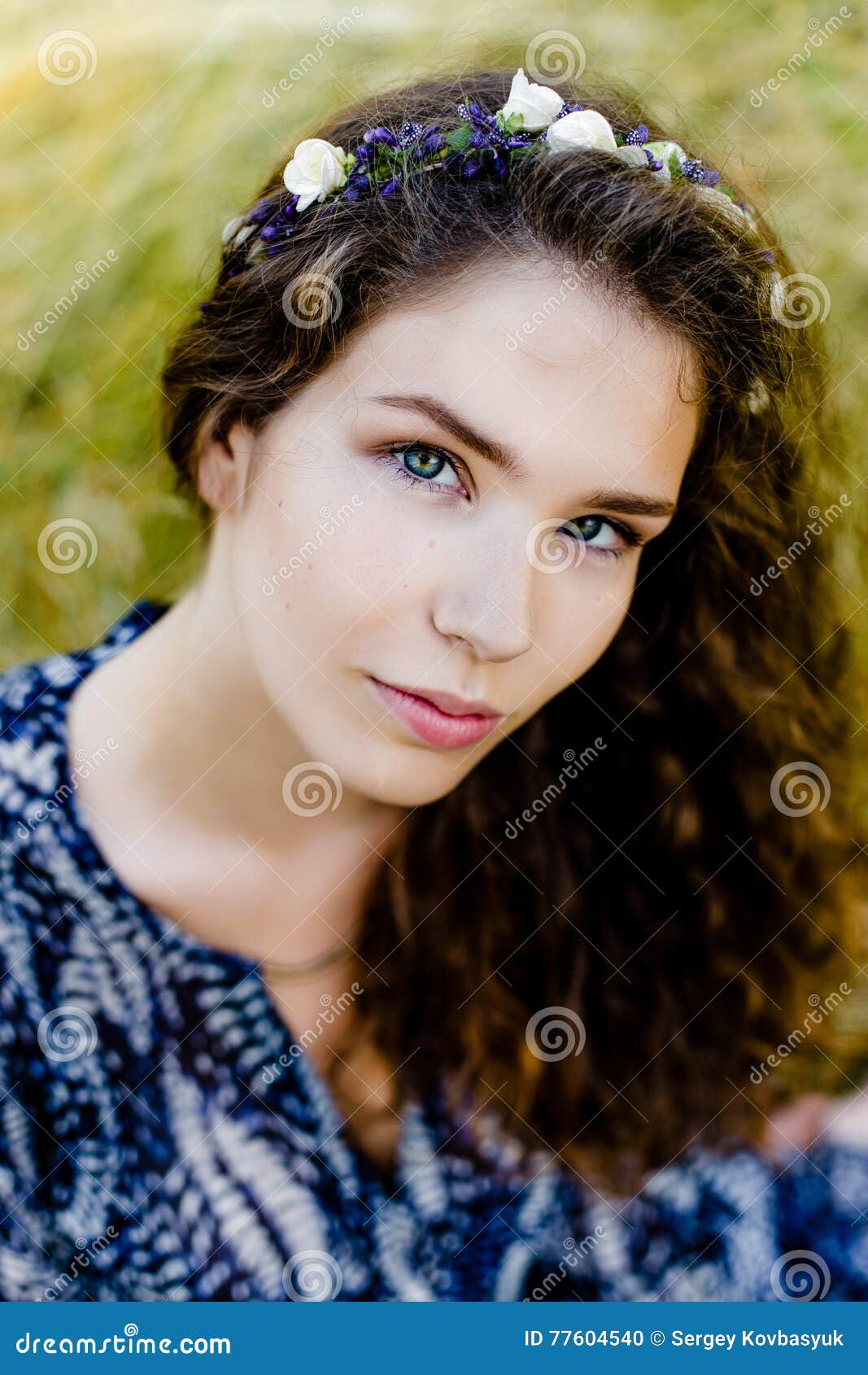 Young Girl in Ethnic Clothes Stock Photo - Image of active, attractive ...