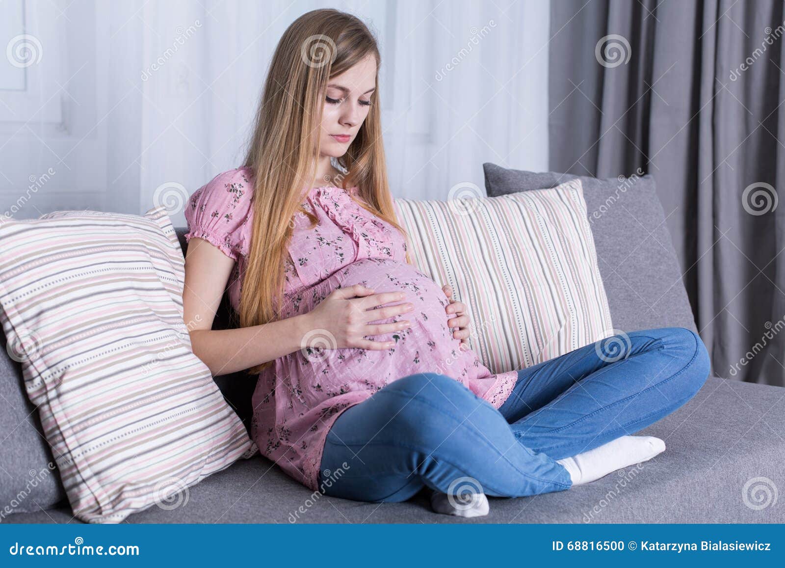 young girl expecting childbirth soon