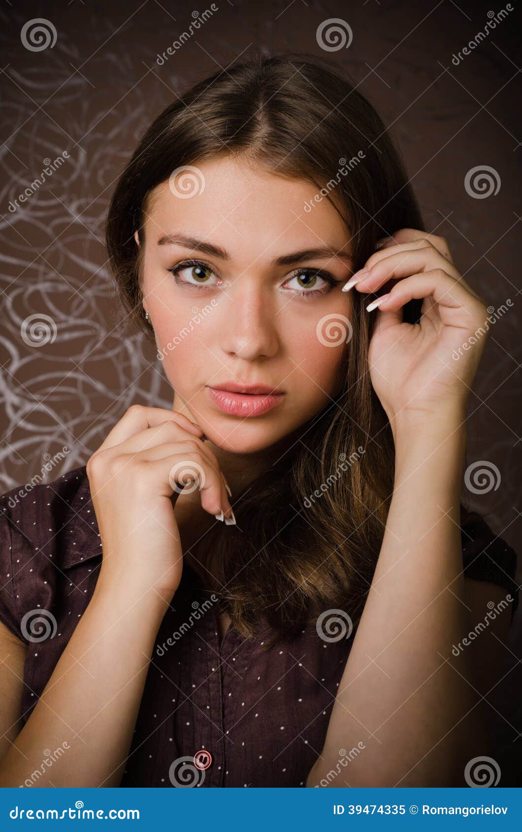 Young girl stock image. Image of studio, person, style - 39474335