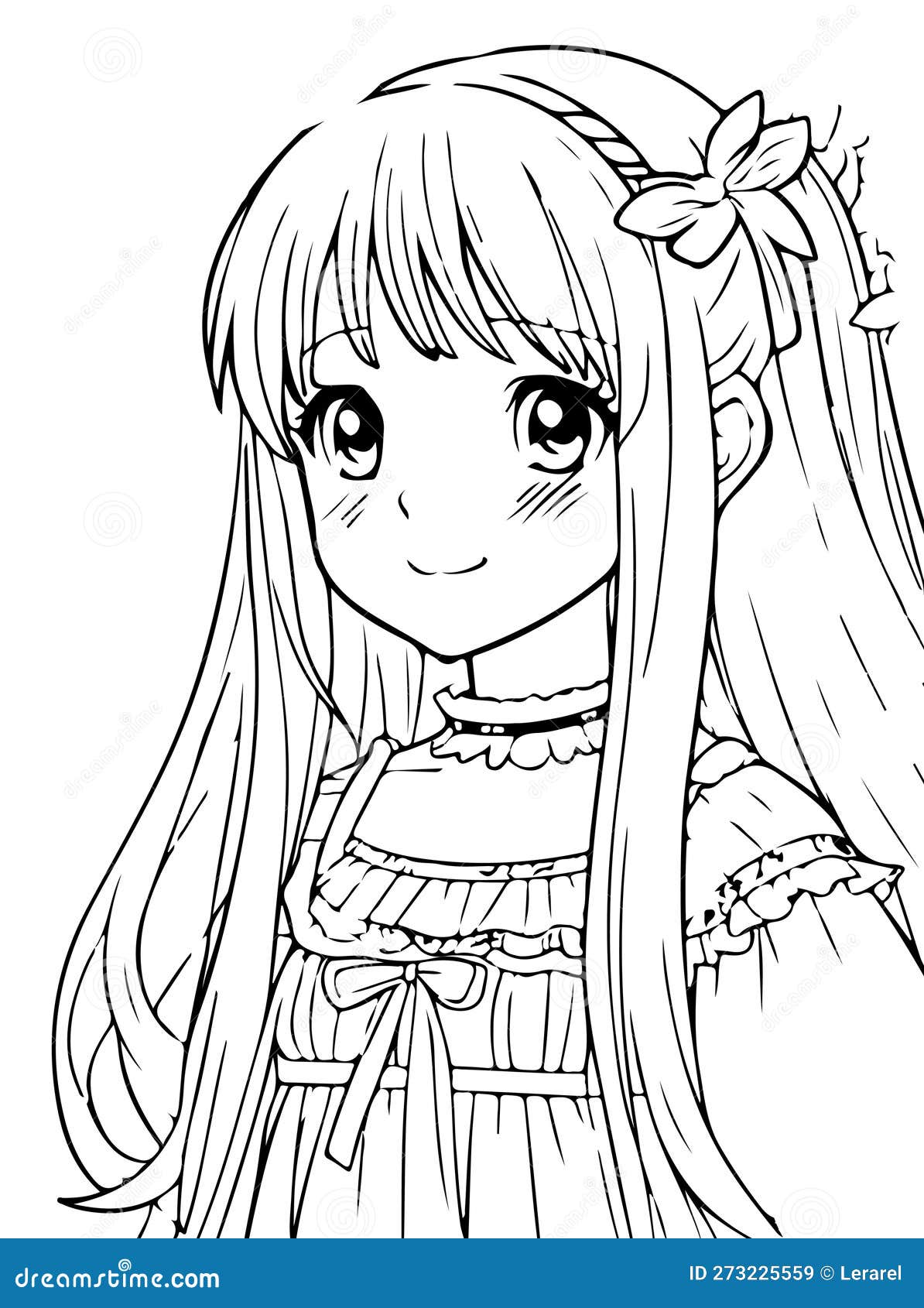 Cute Anime Girl Coloring Page Printable On Page Outline Sketch Drawing  Vector Easy Manga Drawing Easy Manga Outline Easy Manga Sketch PNG and  Vector with Transparent Background for Free Download