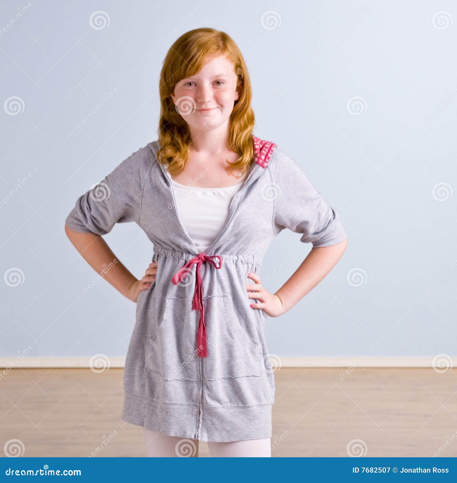 Young Girl With Hands On Hips Royalty Free Stock Photography Image