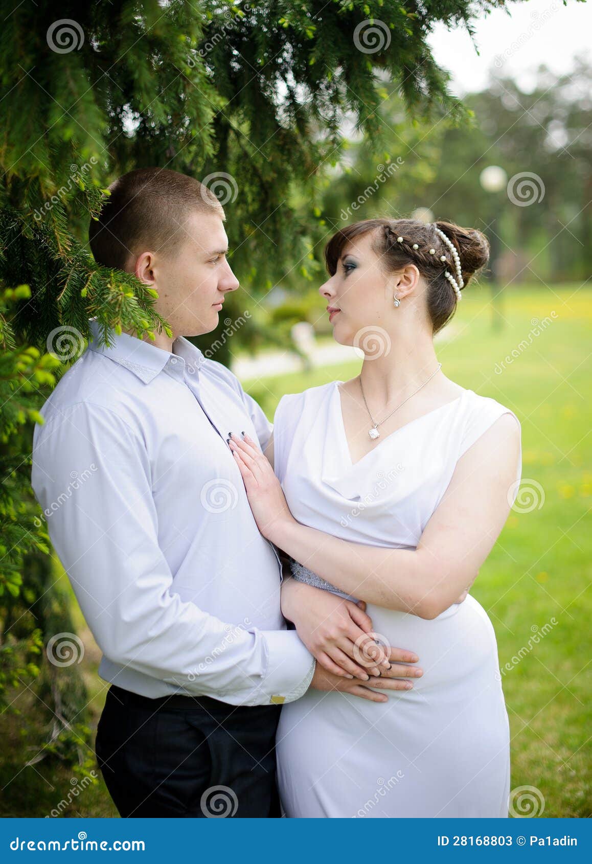Young Girl With Her Boyfriend Stock Image Image 28168803