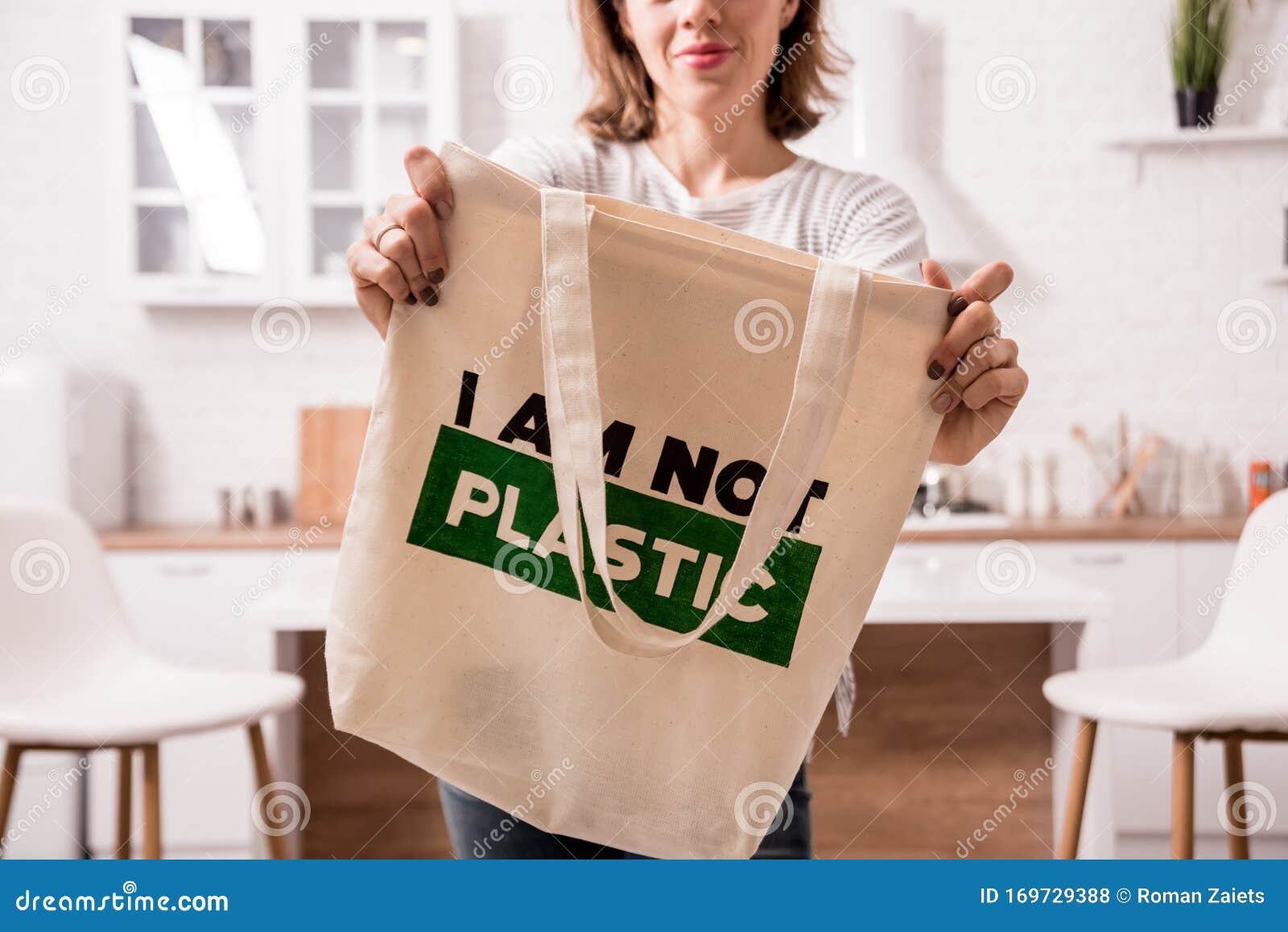 Image Details IST_18013_01419 - Say no to plastic, use cloth bags, World  environment day, cute cartoon style concept. Green Ecology Earth Vector  illustration.