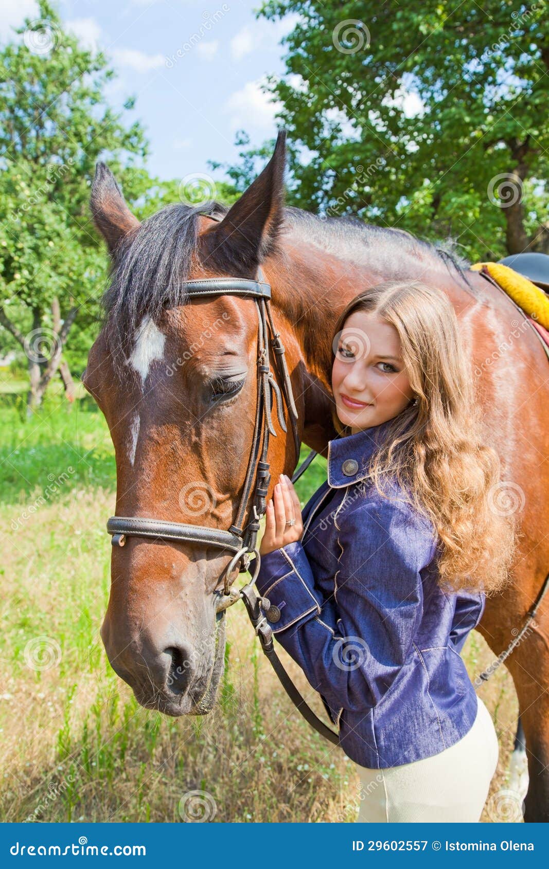 Young Girl With A Horse. Royalty Free Stock Photography Image 29602557