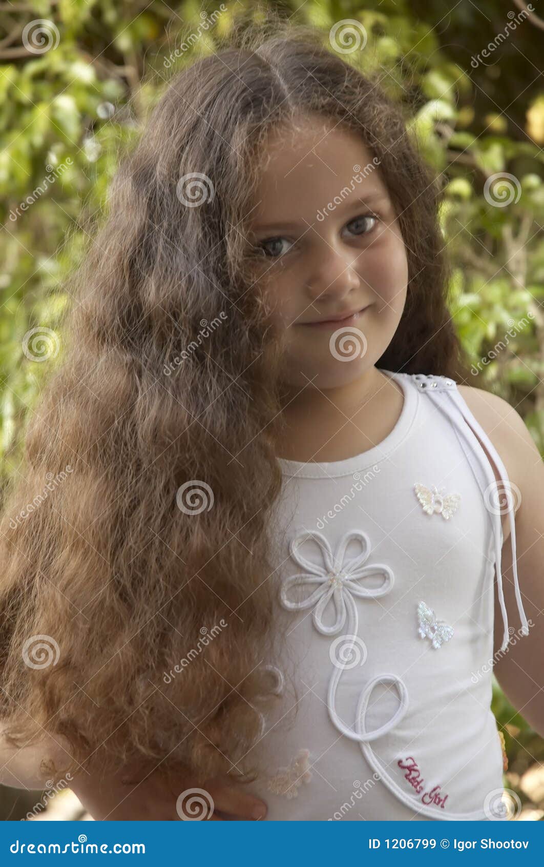 Young Girl With Long Hair Stock Image Image Of Face Hair