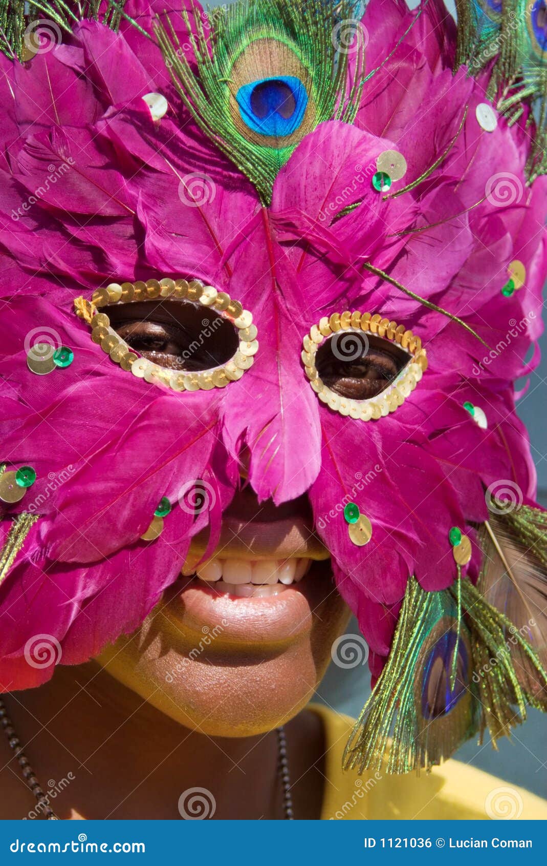 Young girl with mask stock photo. Image of african, concept 1121036