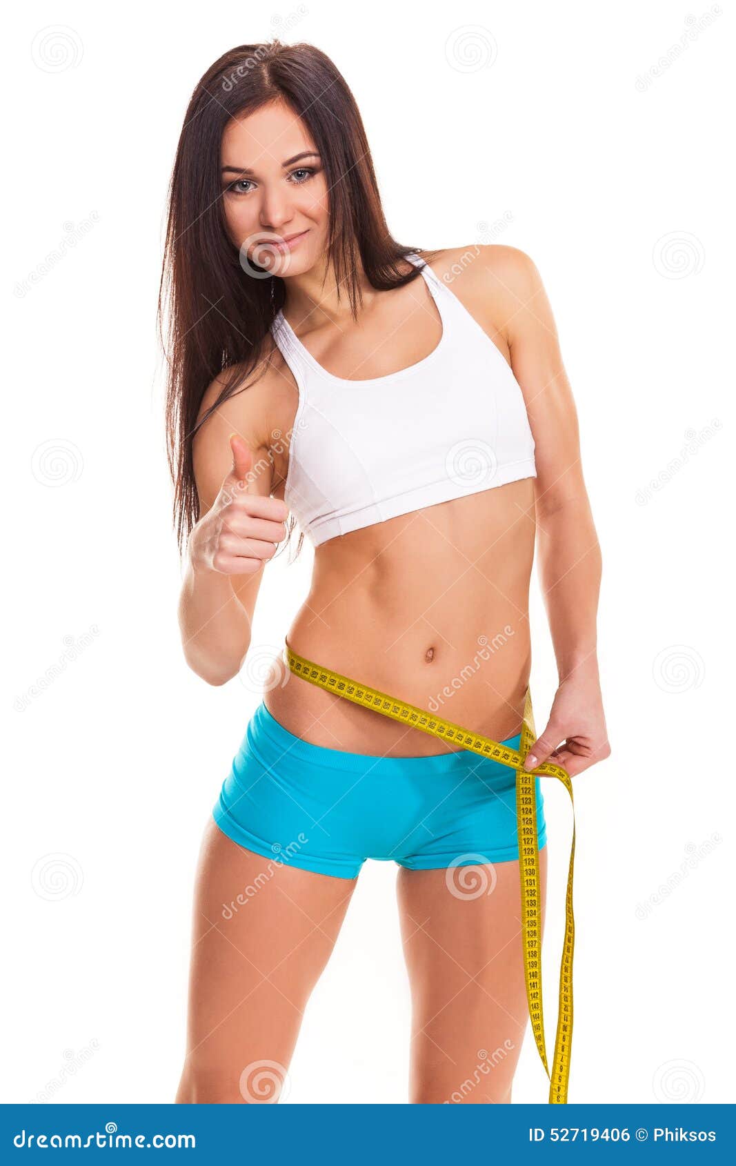 Fitness Girl Beautiful Smile Posing Gym Foto stock 509556262