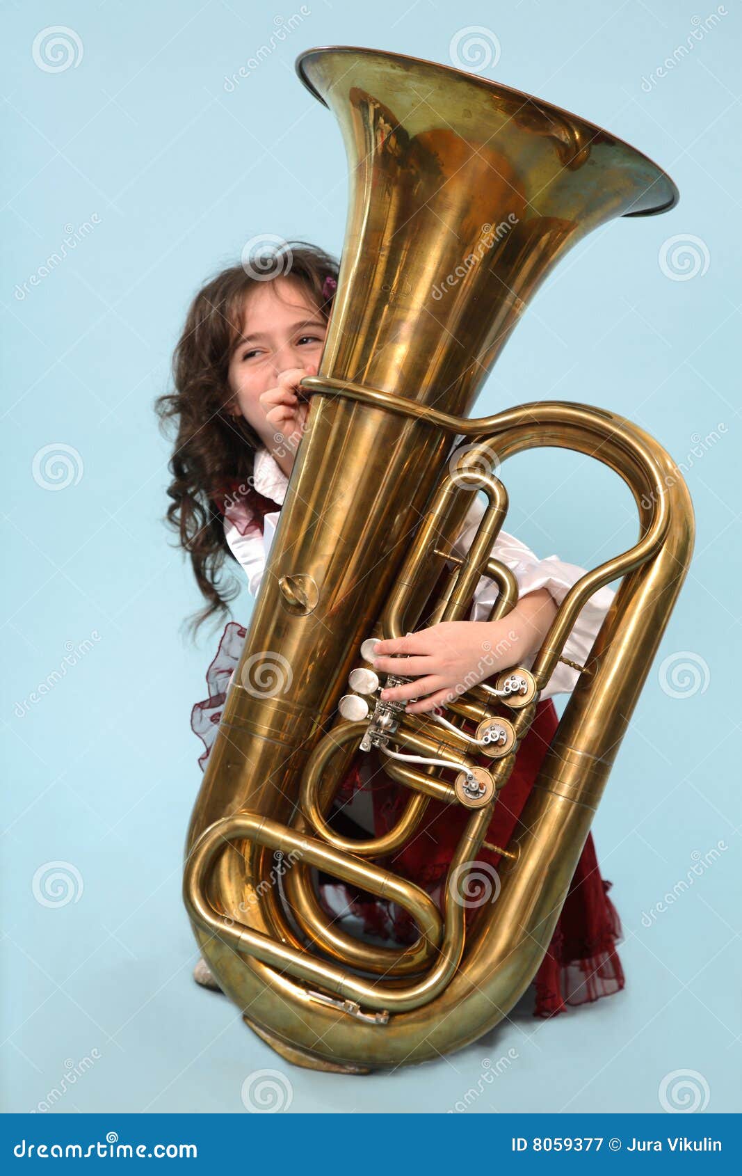 Girl With Euphonium Stock Photo - Download Image Now - Adult, Beautiful  People, Beauty - iStock