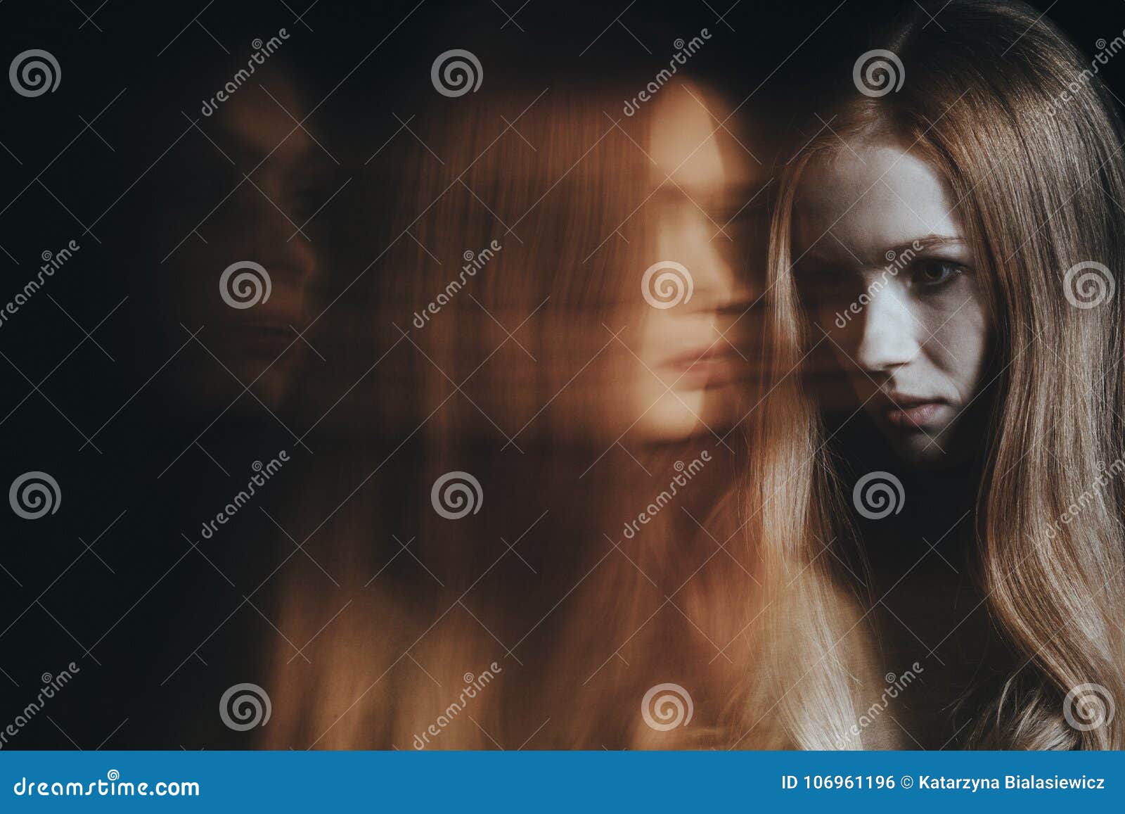 young girl with psychiatric problem