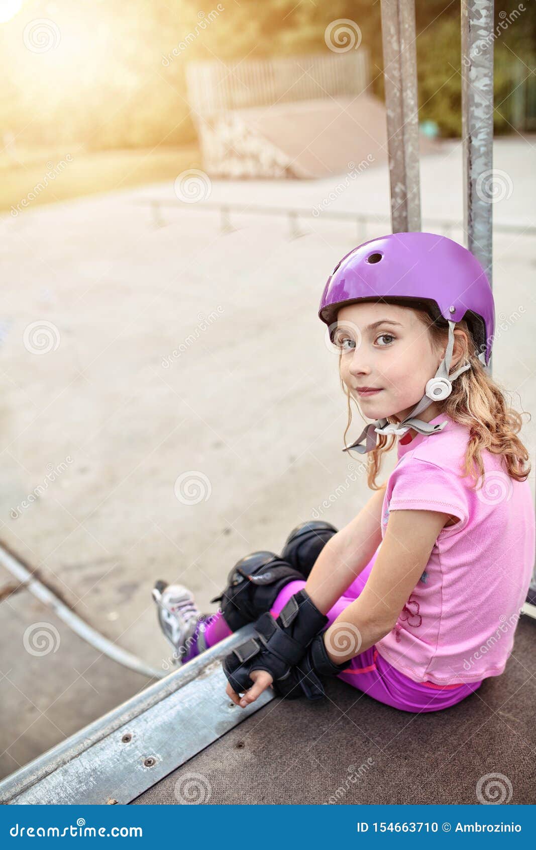 Young Girl on the Skatepark Stock Photo Image of honny, play 154663710