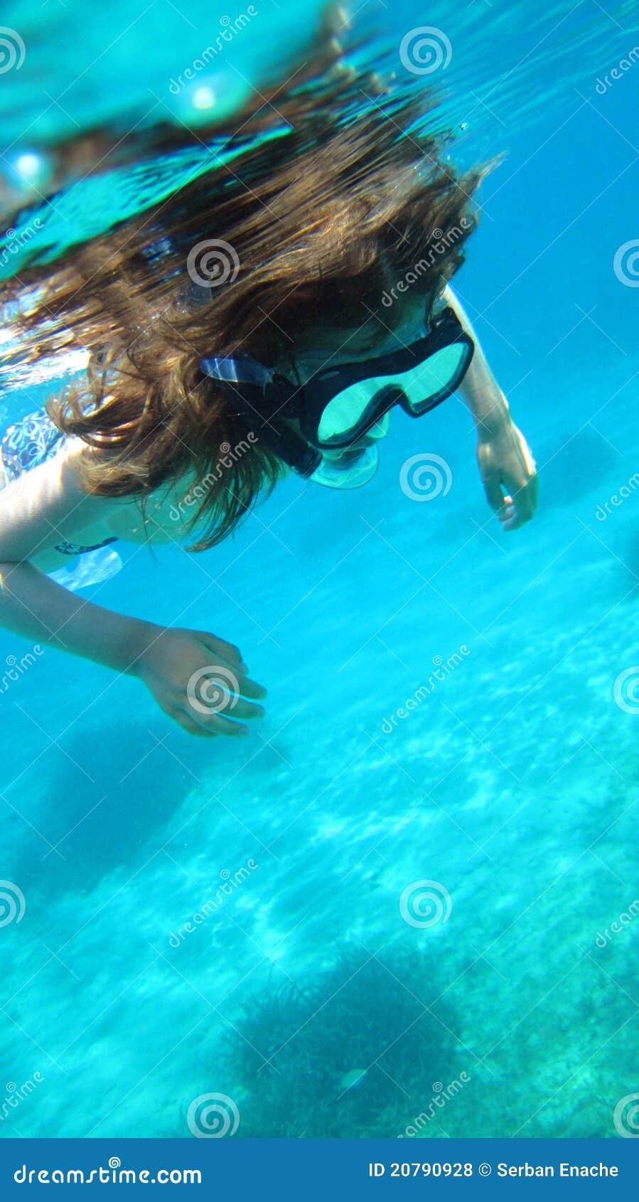 Young girl snorkeling stock photo. Image of activity 20790928