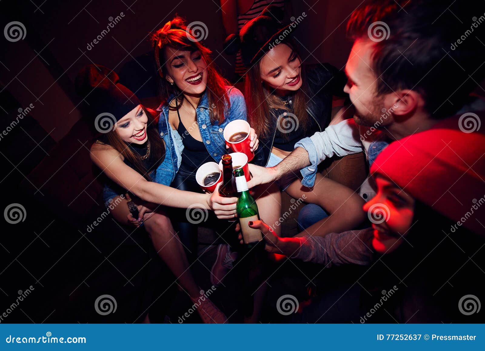 drunk teens at a party