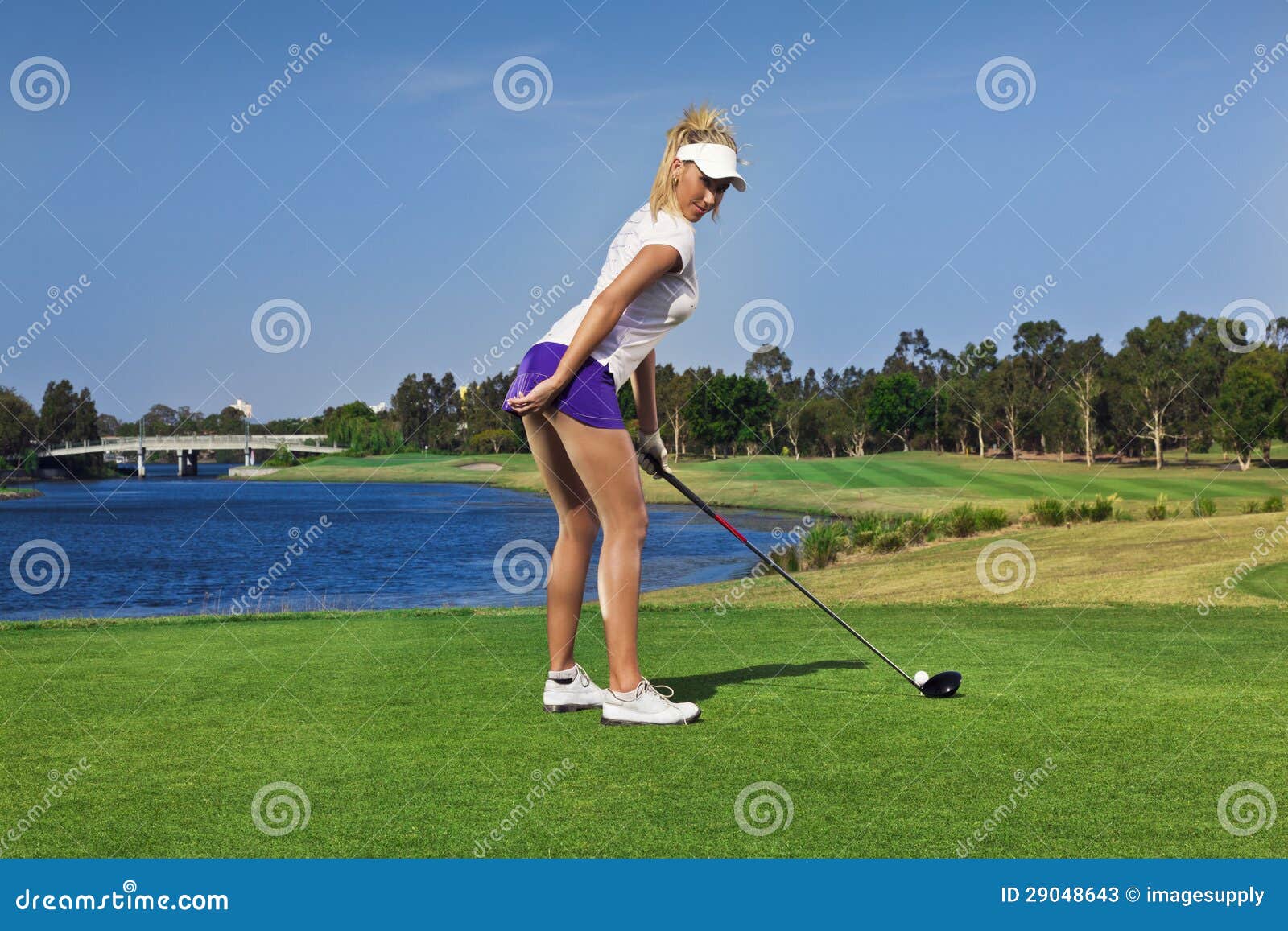 Young Golfer Girl On Golf Course Royalty Free Stock Image Image pertaining to Awesome along with Beautiful golfing girl with regard to Home