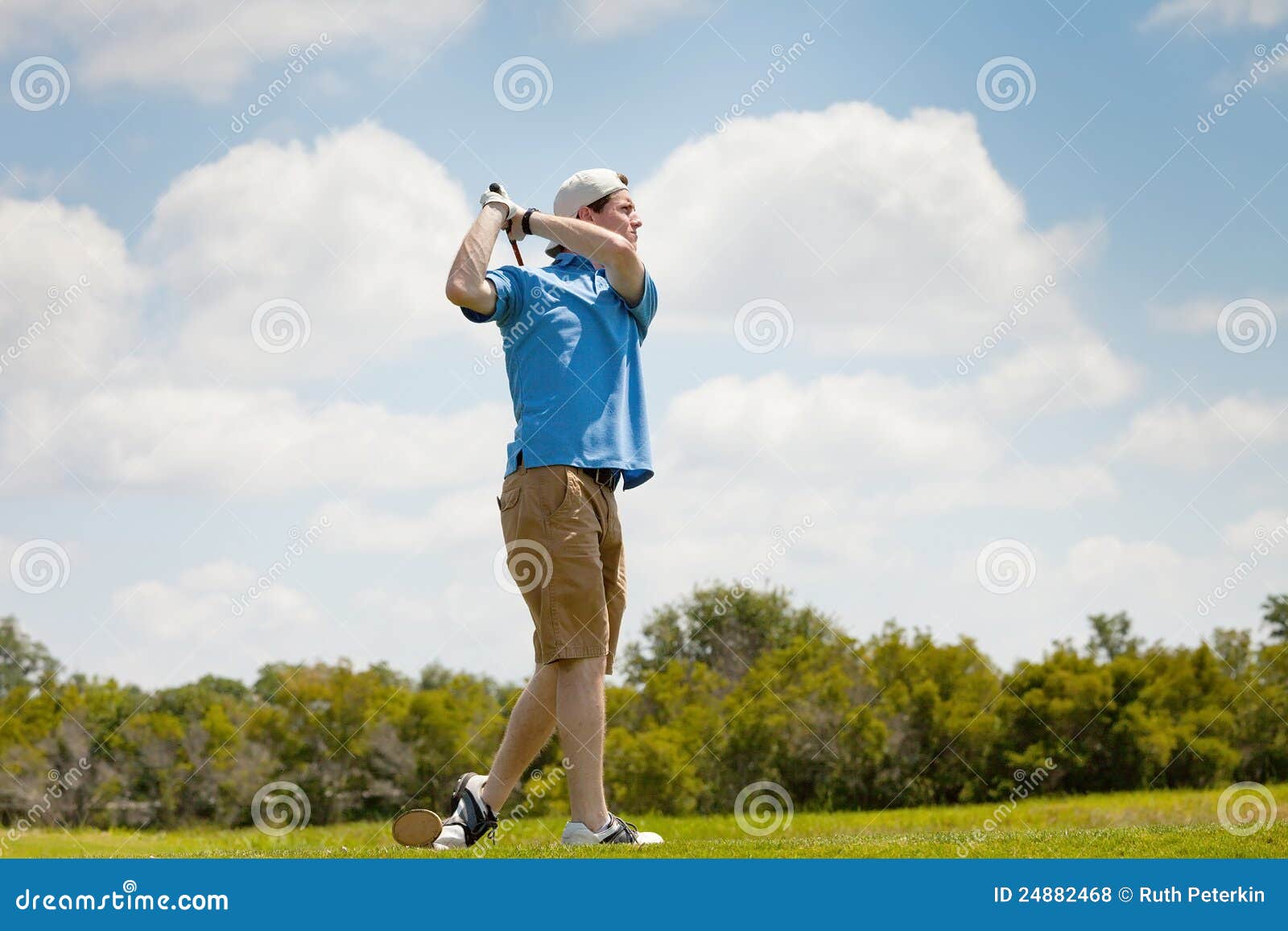 Young Golfer with Good Form Stock Photo Image of florida, good 24882468