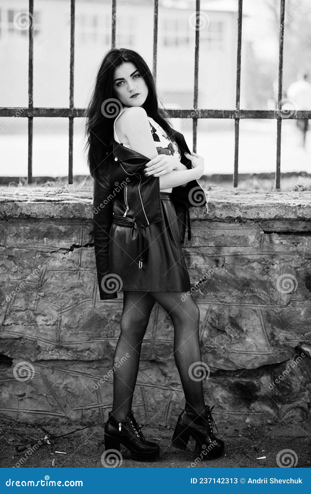 Young goth girl stock image. Image of gloss, girl, music - 237142313
