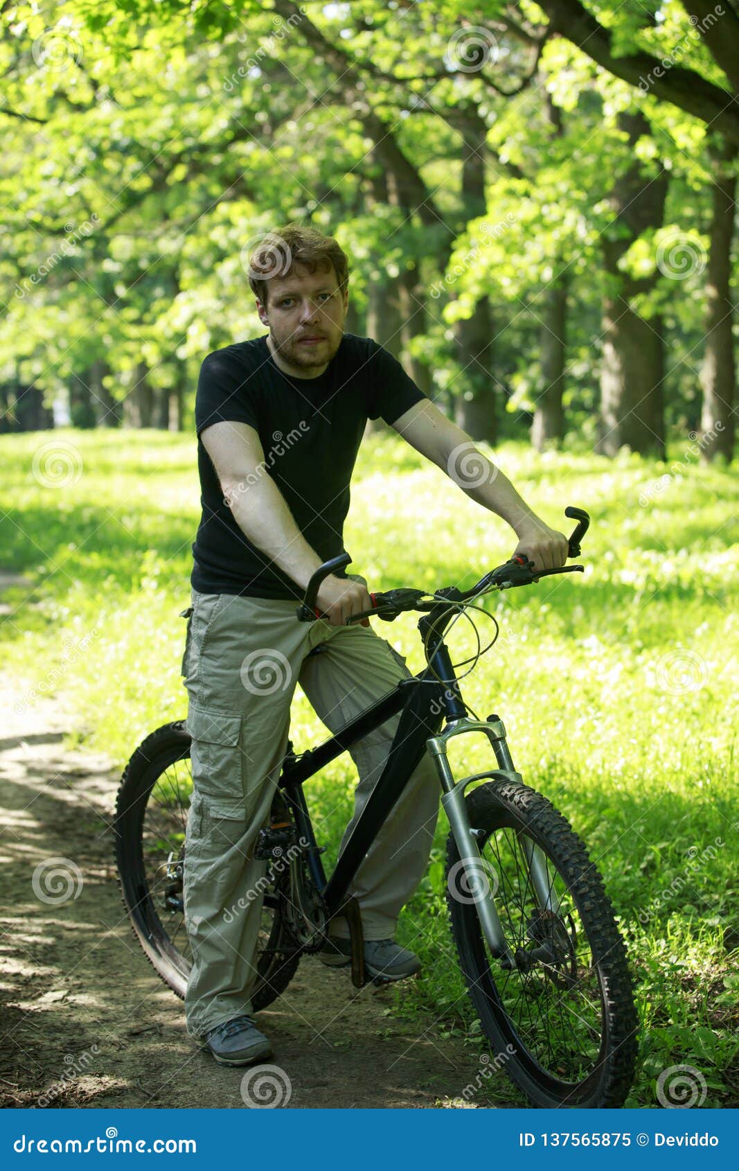 Young guy on bike stock image. Image of shirt, steering - Young Guy Bike Young Athlete Bicycle Oak Park 137565875
