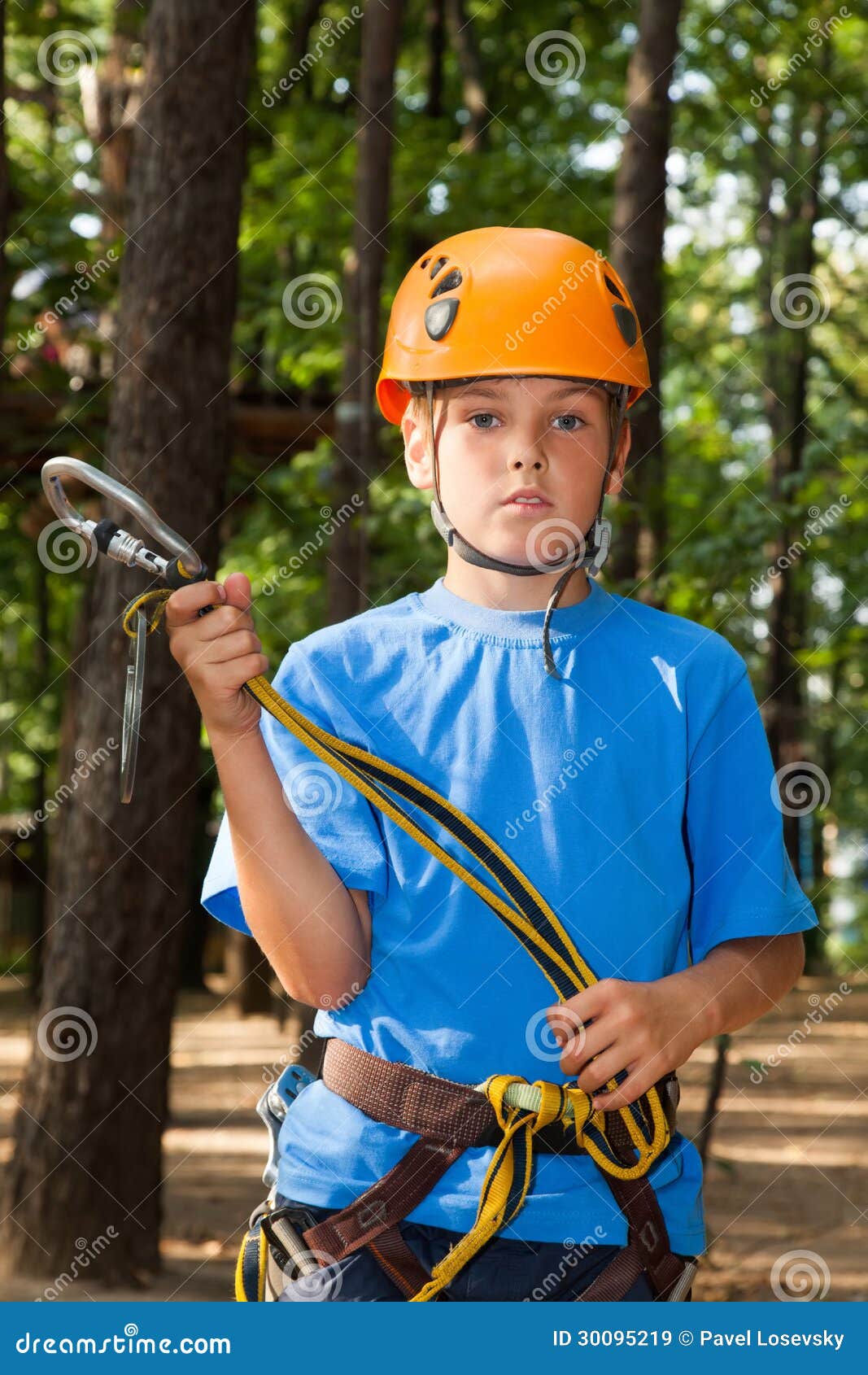 Guy with Equipment Climber Holding Anchor. Stock Image Image of balk