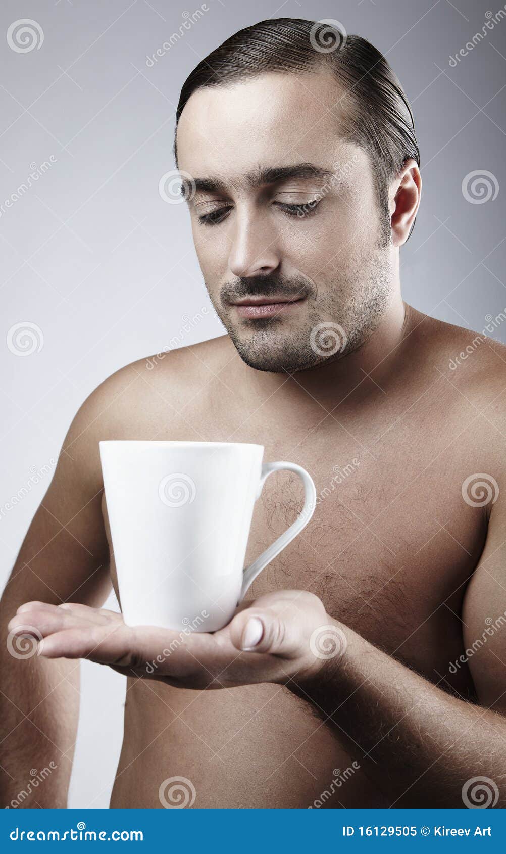 Young Guy Having a Cup of Coffee Stock Image Image of hand, person
