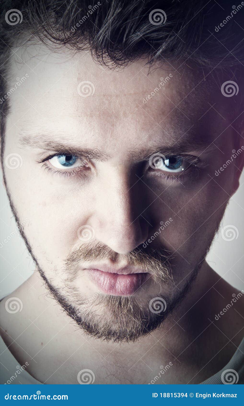 Young Handsome Man With Blue Eyes Stock Images - Image 