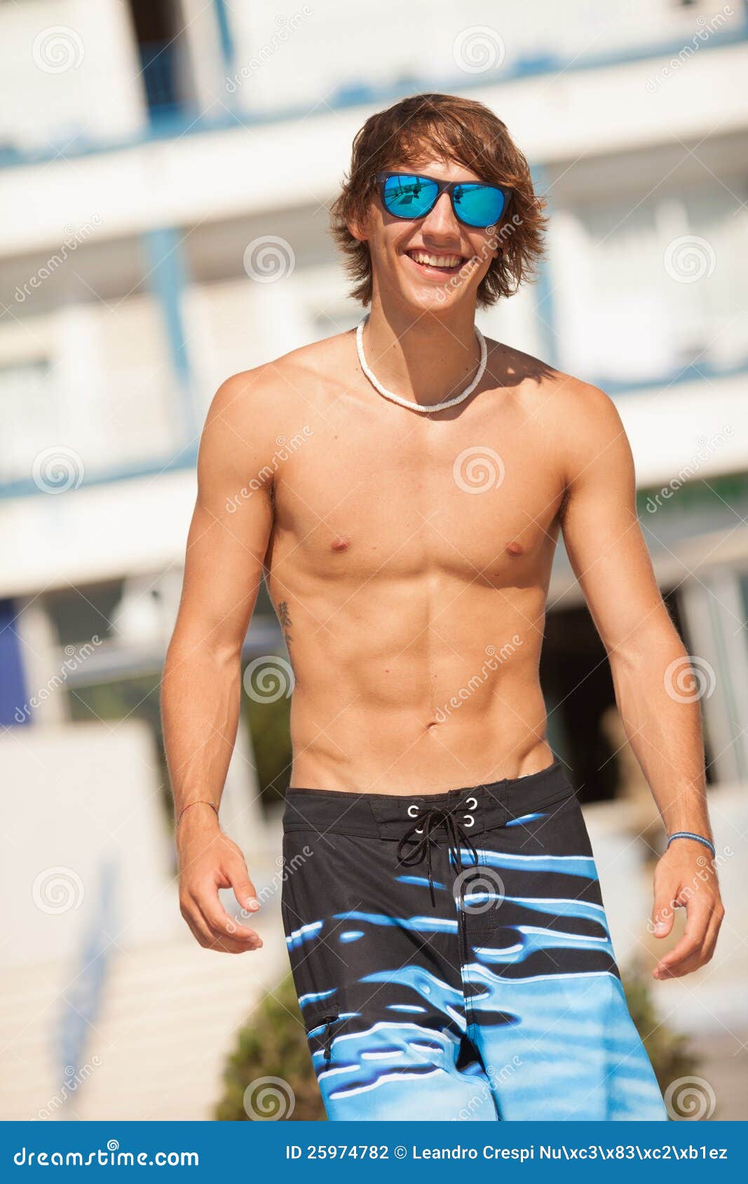 Young Healthy Beautiful Men Portrait Laughing Stock Photo - Image of ...