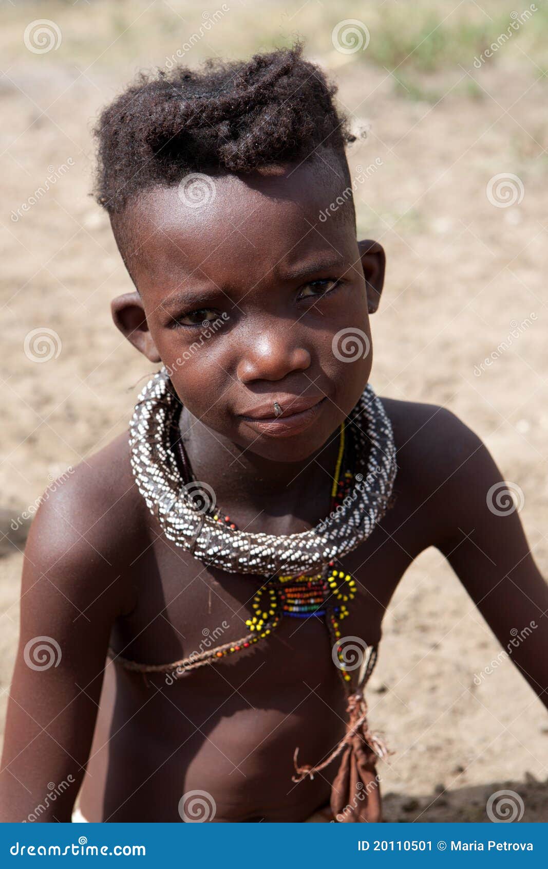 Young Himba girl editorial photo. Image of northern 