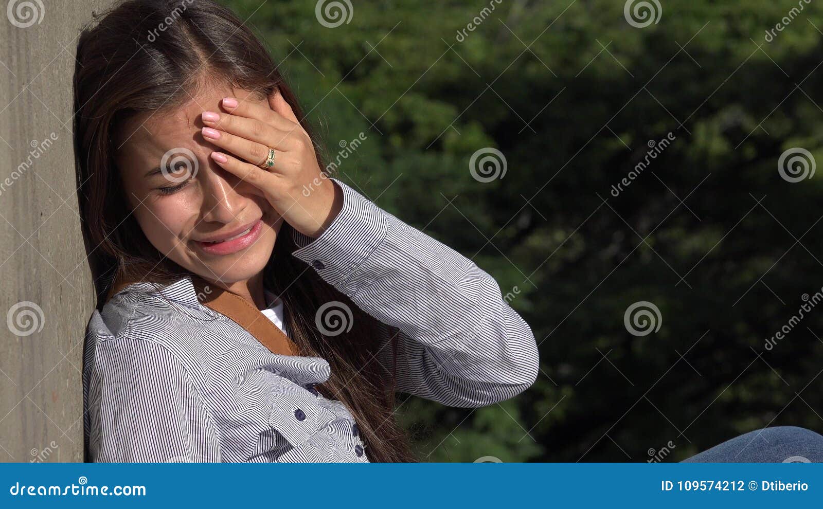 Sad Crying Teen Girl stock photo. Image of young, youth - 109574212