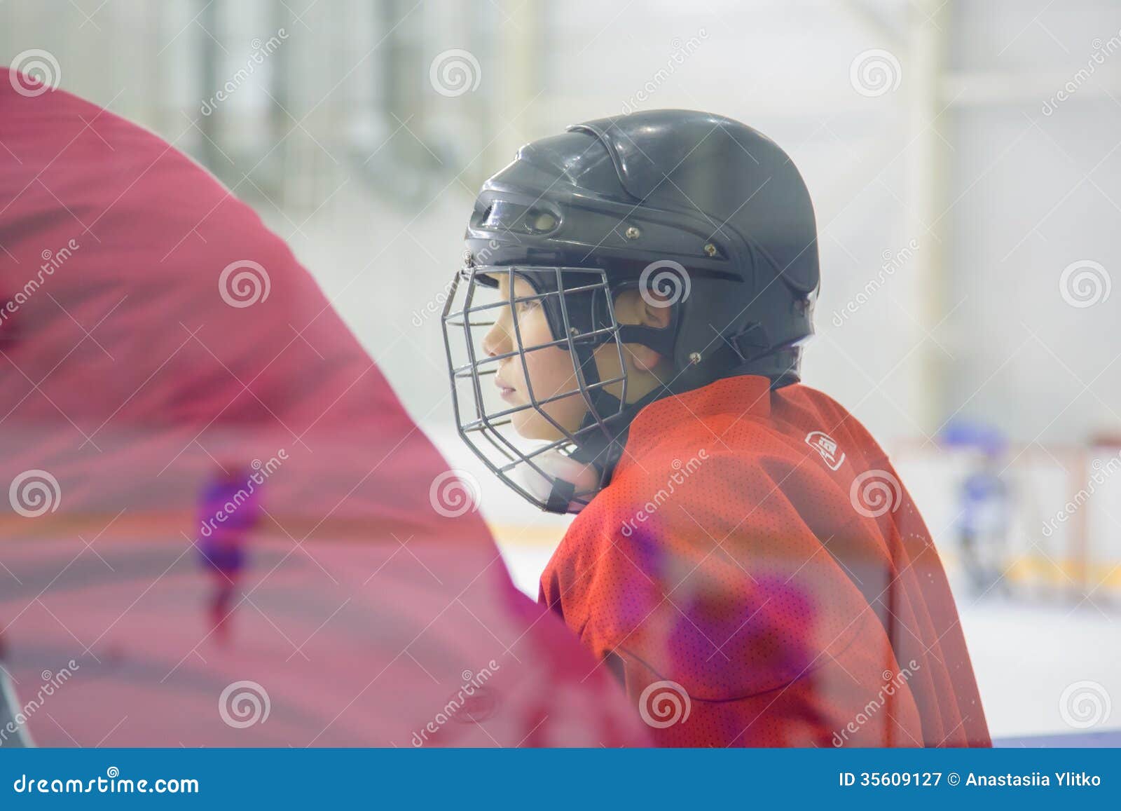 A young hockey player stock image. Image of beautiful 35609127