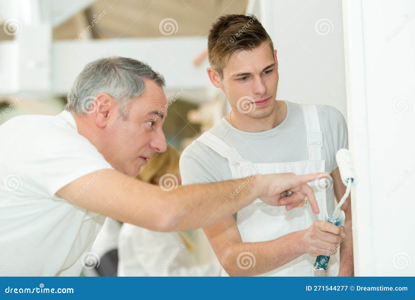 Young House Painter and Decorator Apprentice Trainee Stock Image