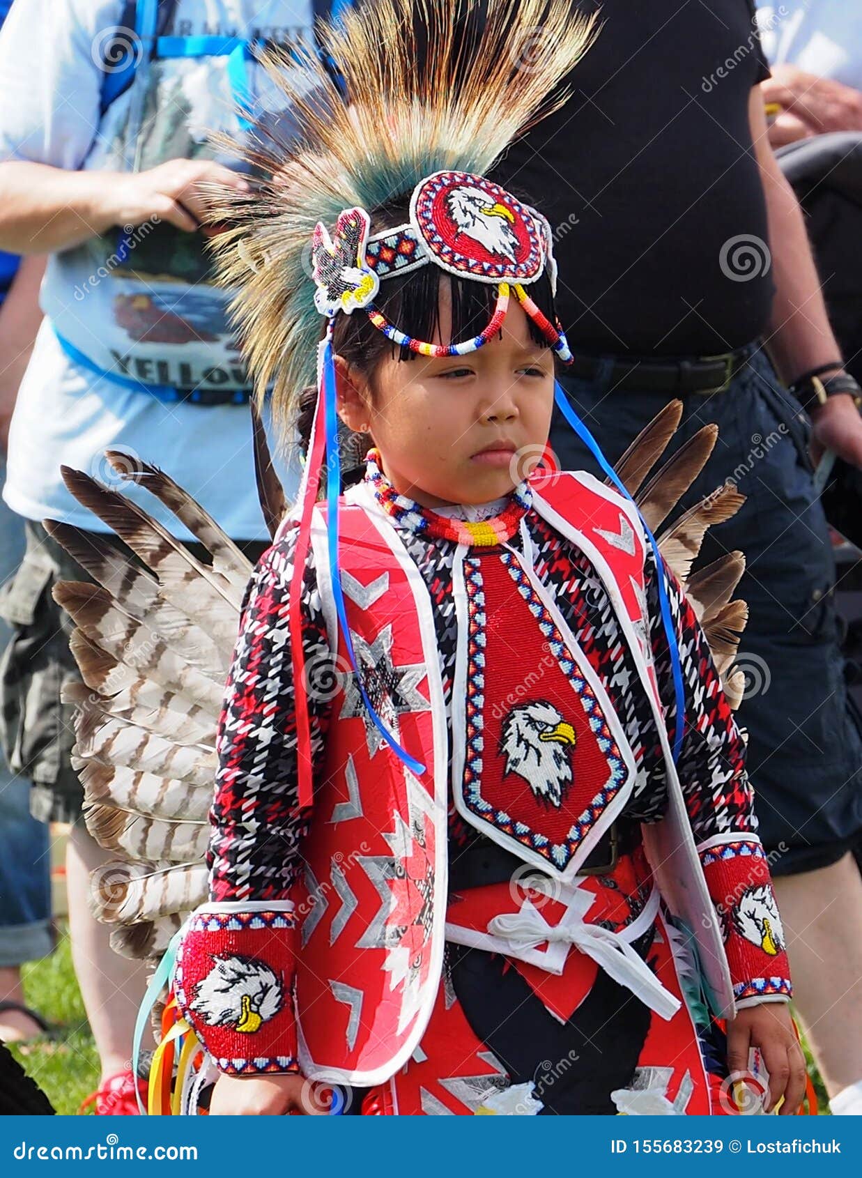 Young Indigenous Dancer at Edmonton`s Heritage Days Editorial Stock ...