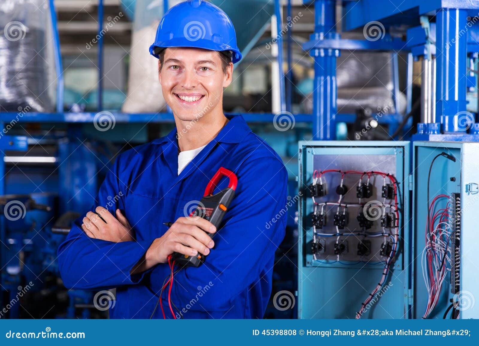Young Industrial Technician Stock Photo Image of electrical, modern