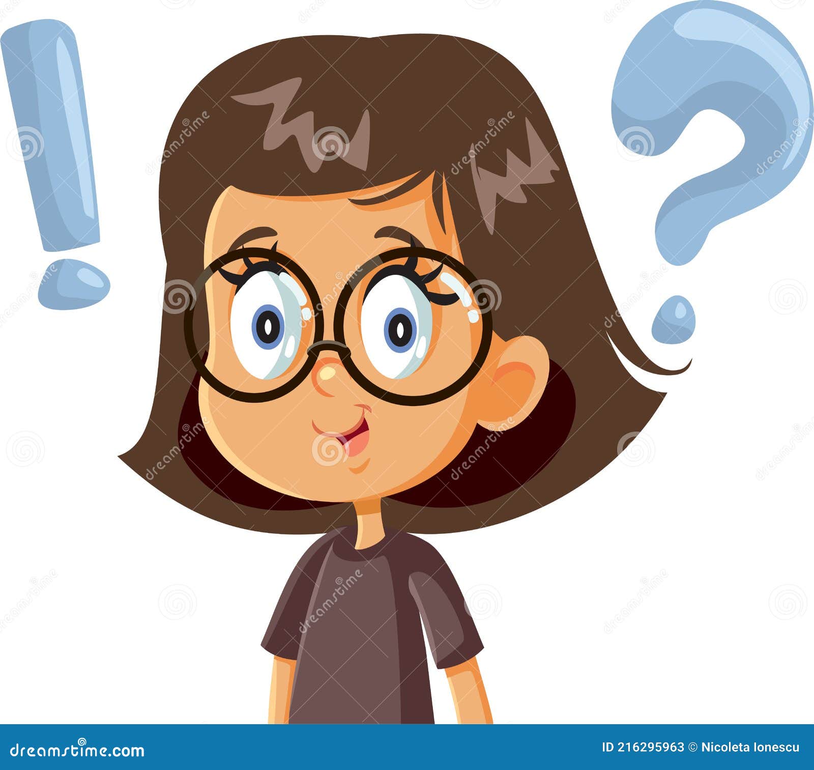Funny Smart Girl Having Questions Vector Cartoon Stock Vector - Illustration of cartoon, cheerful: 216295963 Funny Smart Girl Having Questions Vector Cartoon Stock Vector - Illustration of cartoon, cheerful: 216295963