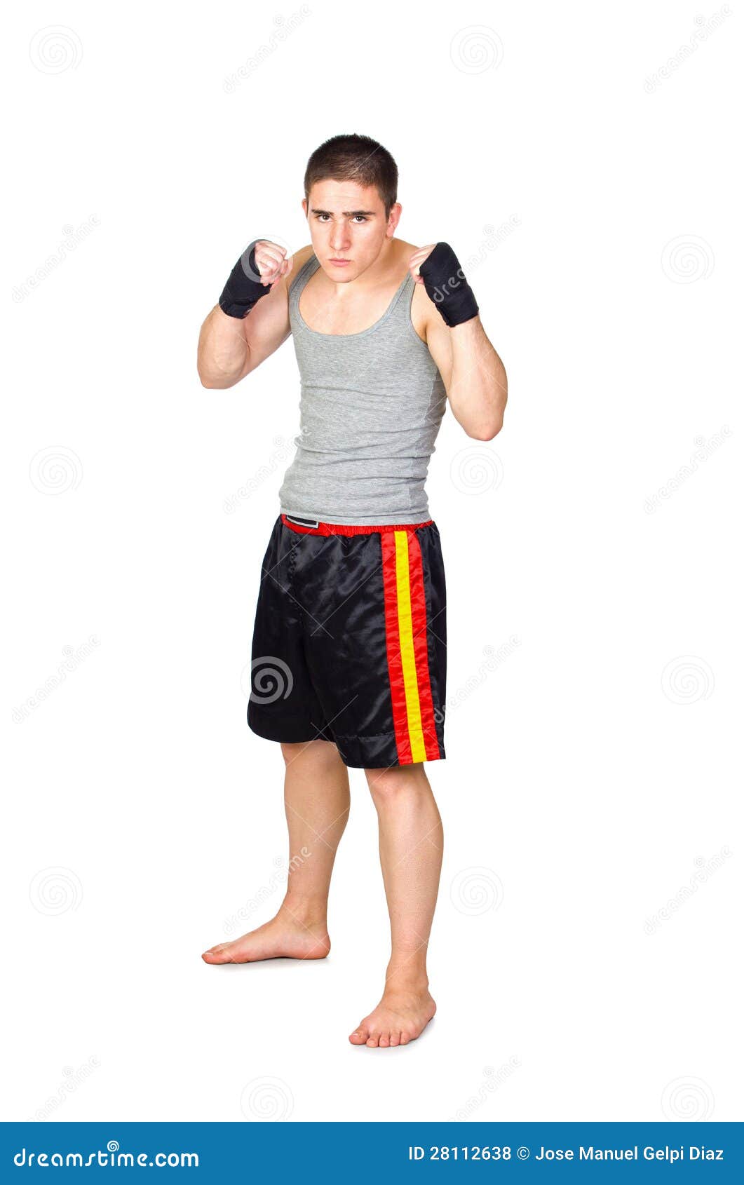 Young Kickboxer stock photo. Image of body, athlete, fight - 28112638