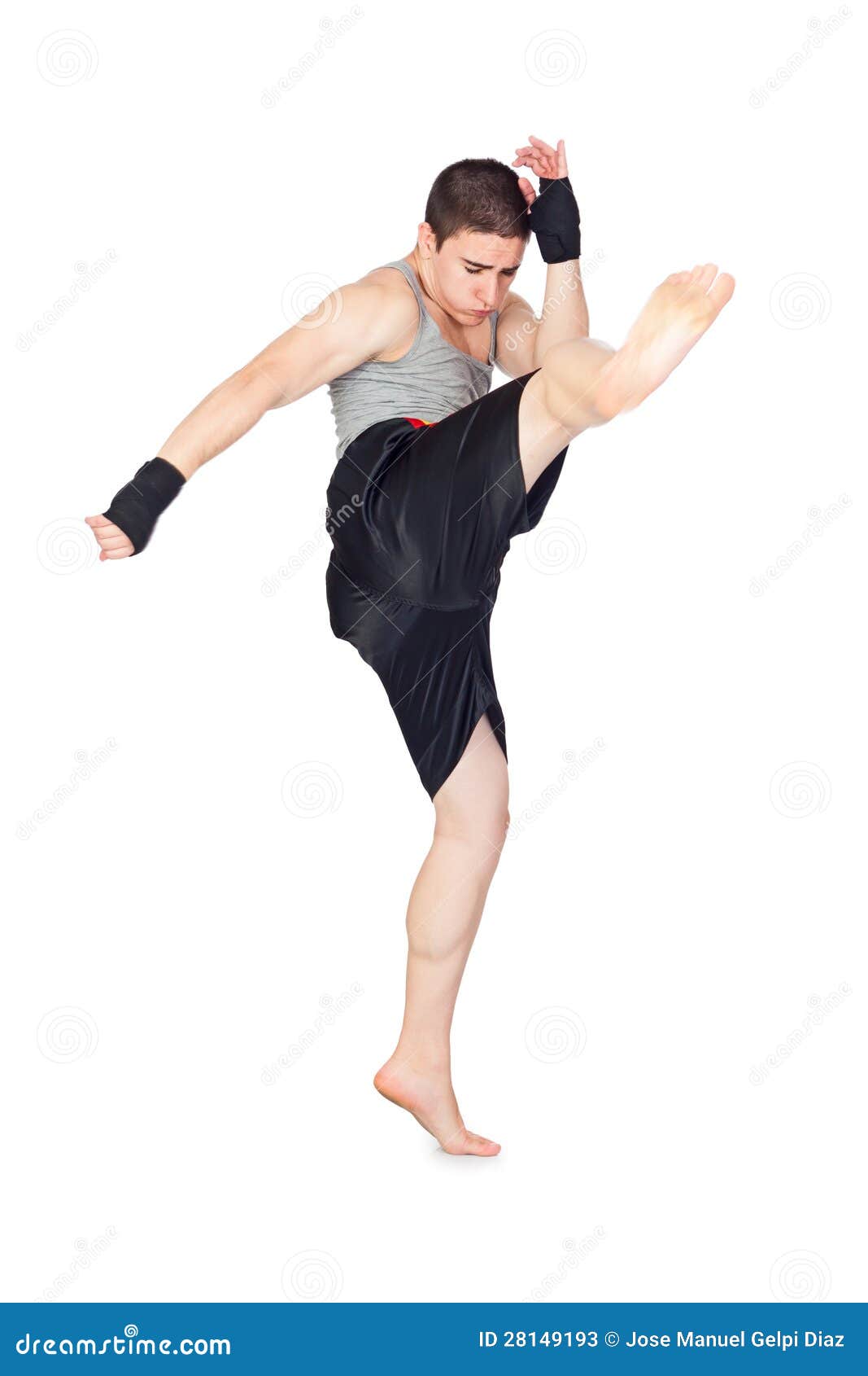 Young Kickboxer stock image. Image of kickbox, strong 28149193