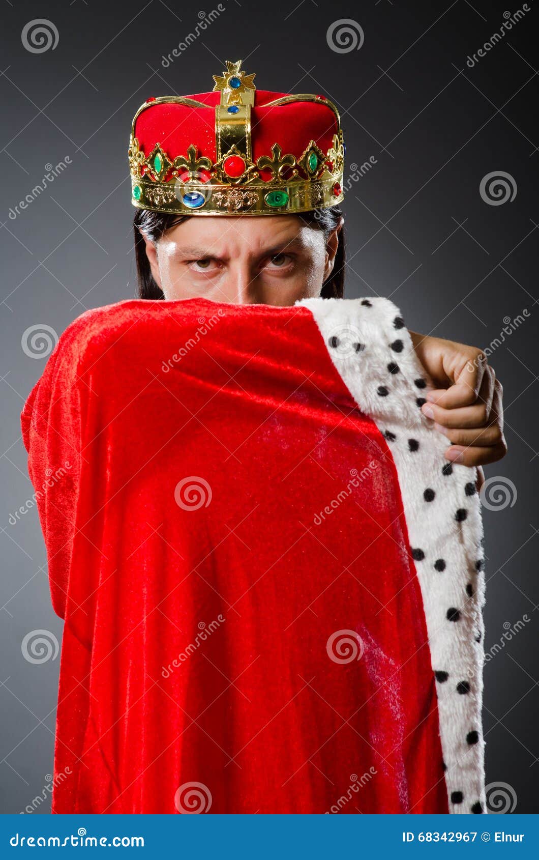 The Young King Businessman in Royal Concept Stock Image Image of