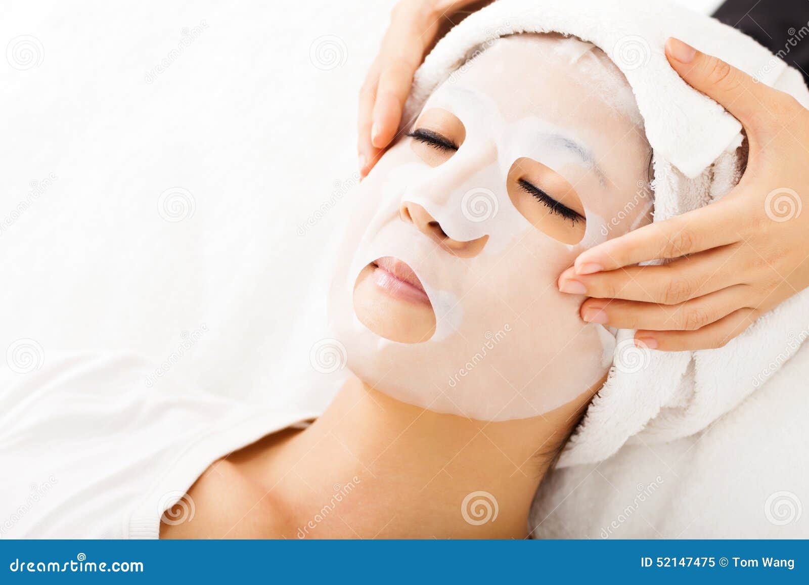 Young Lady with Facial Mask Stock Image Image of mask, beautician