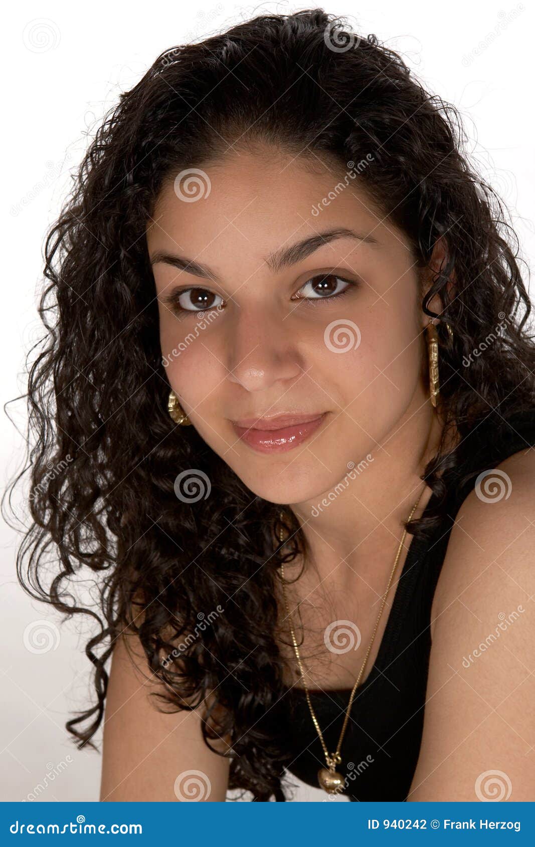 Young Latina Headshot Stock Photo Image O