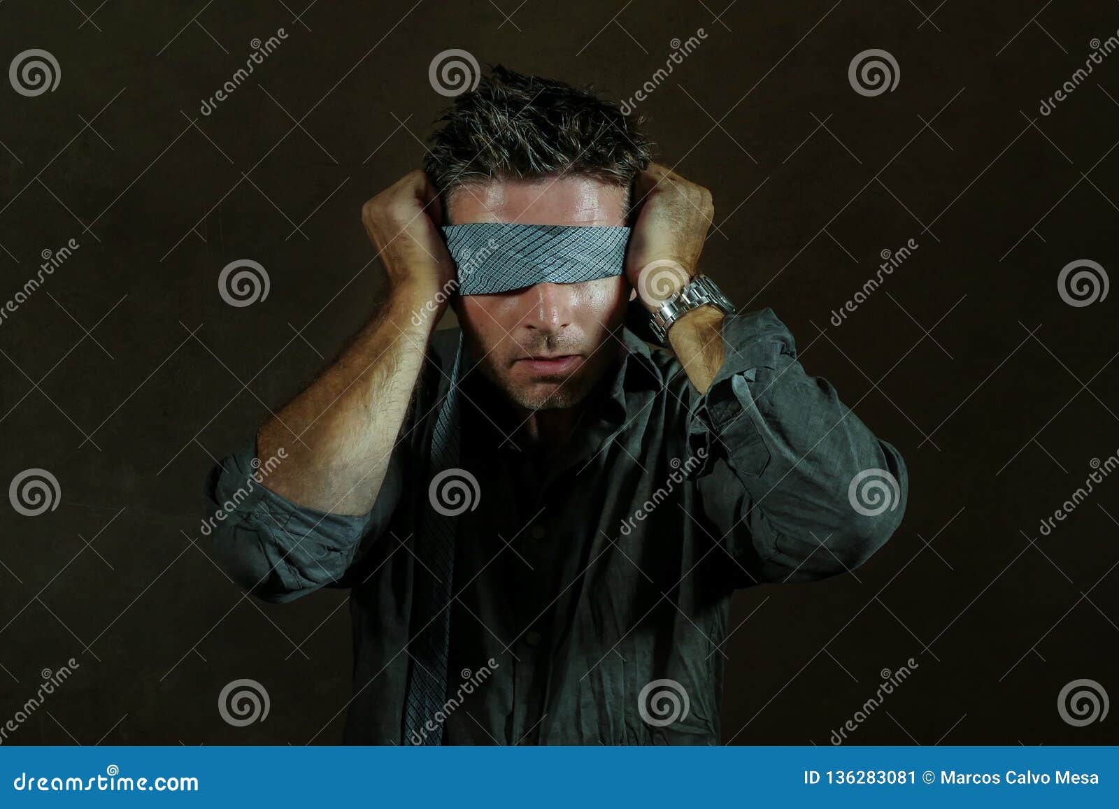 Blindfolded person Stock Photos - Page 1 : Masterfile