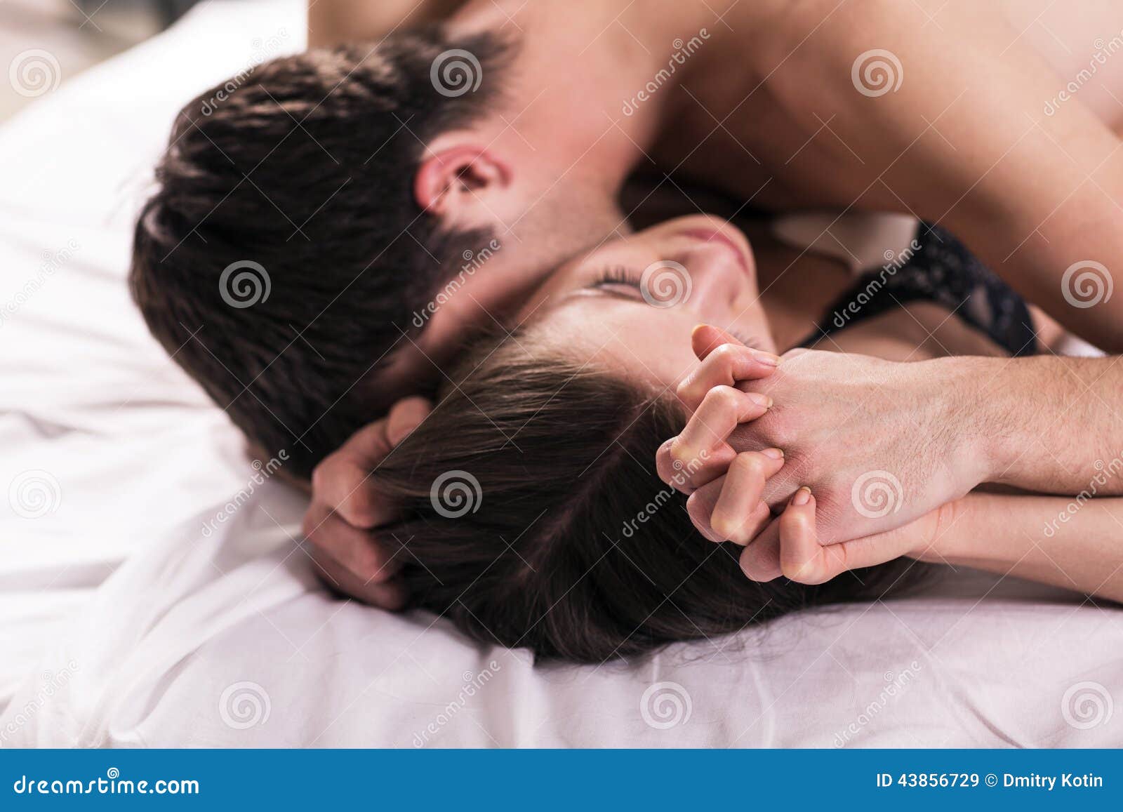 Young lovers kiss stock image. Image of elegance, indoor - 43856729