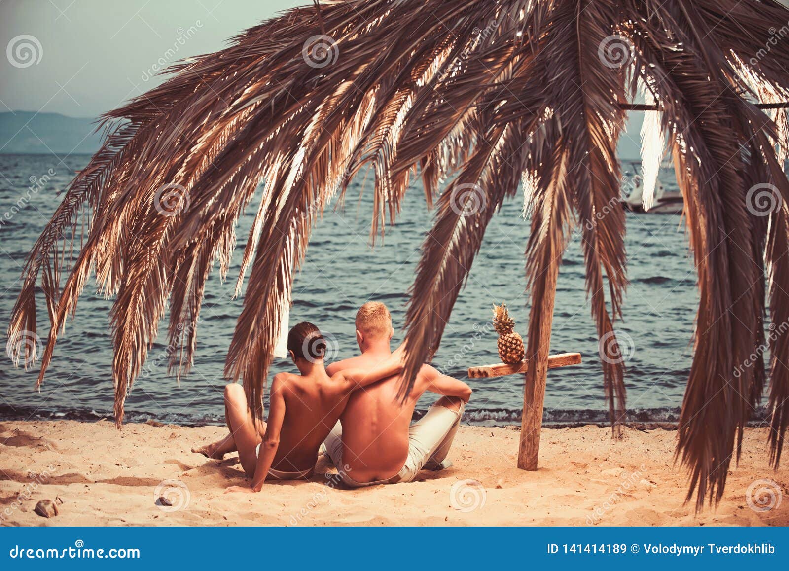 Nude Beach Lover Stock Photos pic