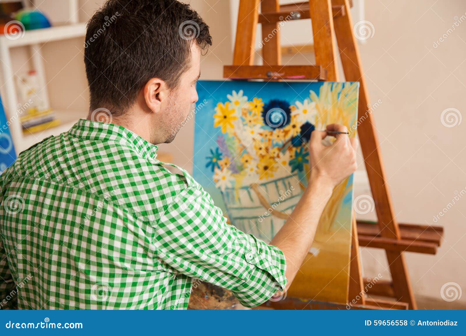 Young Male Artist At Work Stock Photo Image 59656558