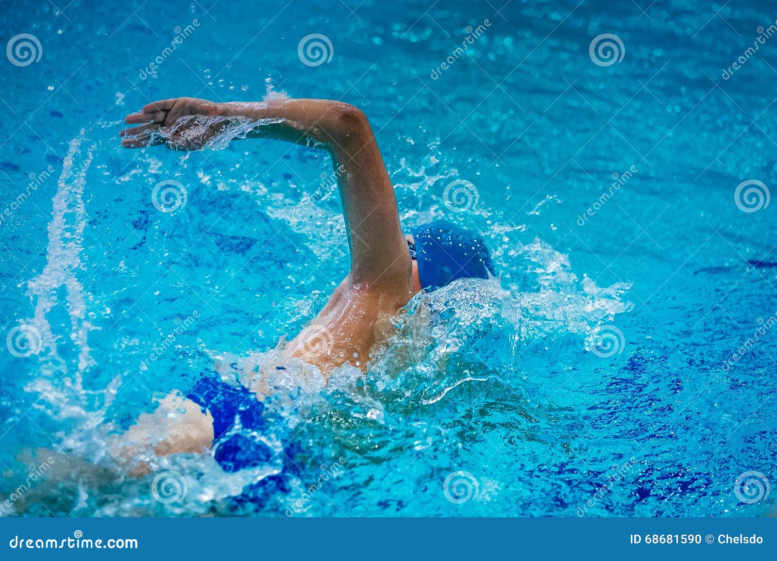 Young Male Athlete Swimmer Crawl Editorial Image Image of swimming