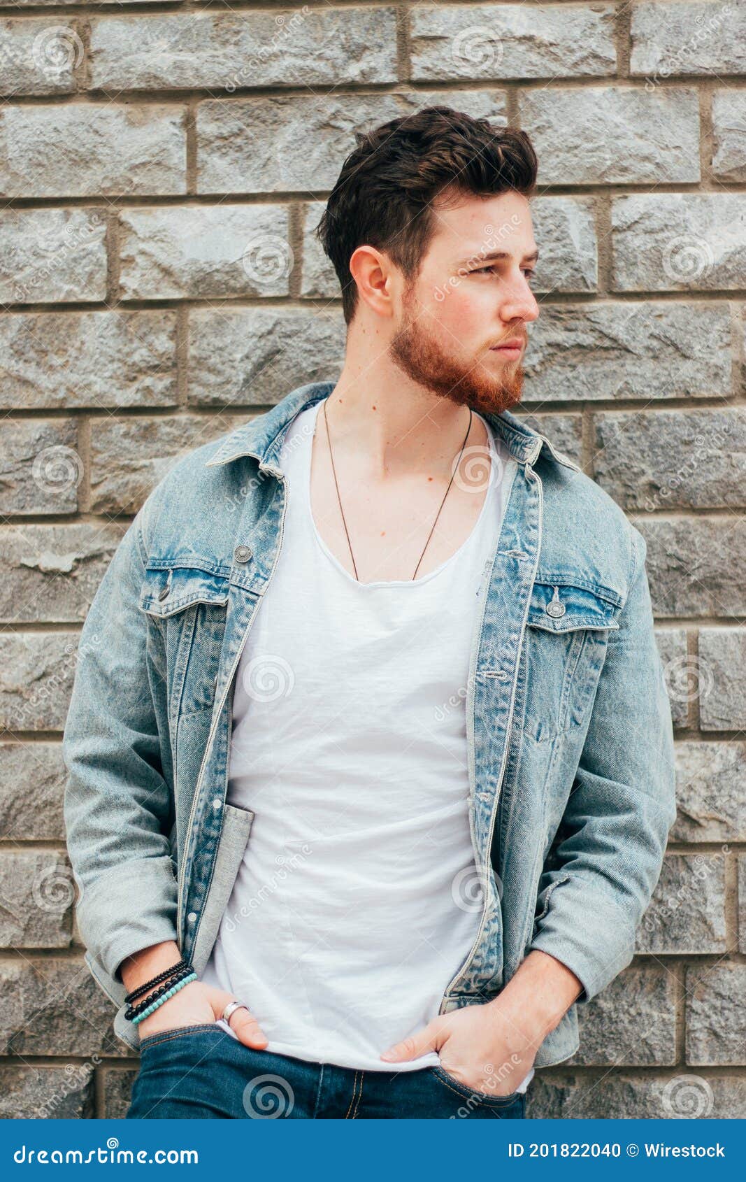 a denim jacket a white tee ripped black denim and white sneakers  Denim  jacket fashion Mens street style Mens style guide