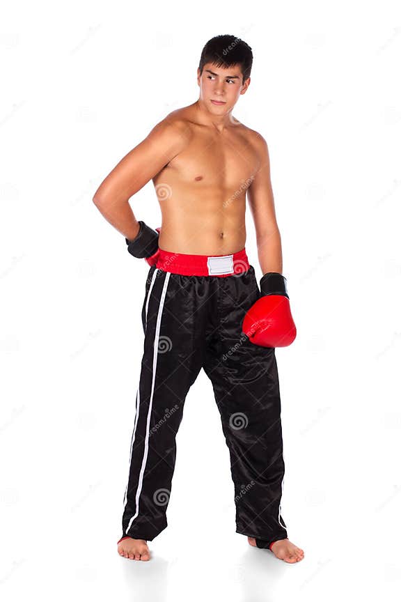 Young male kickboxer stock image. Image of fitness, exercise - 32581665