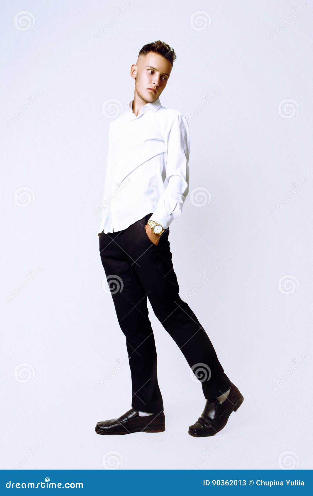Modern Young Man Fashion Model Poses Stock Photo 2327387931 | Shutterstock-thanhphatduhoc.com.vn