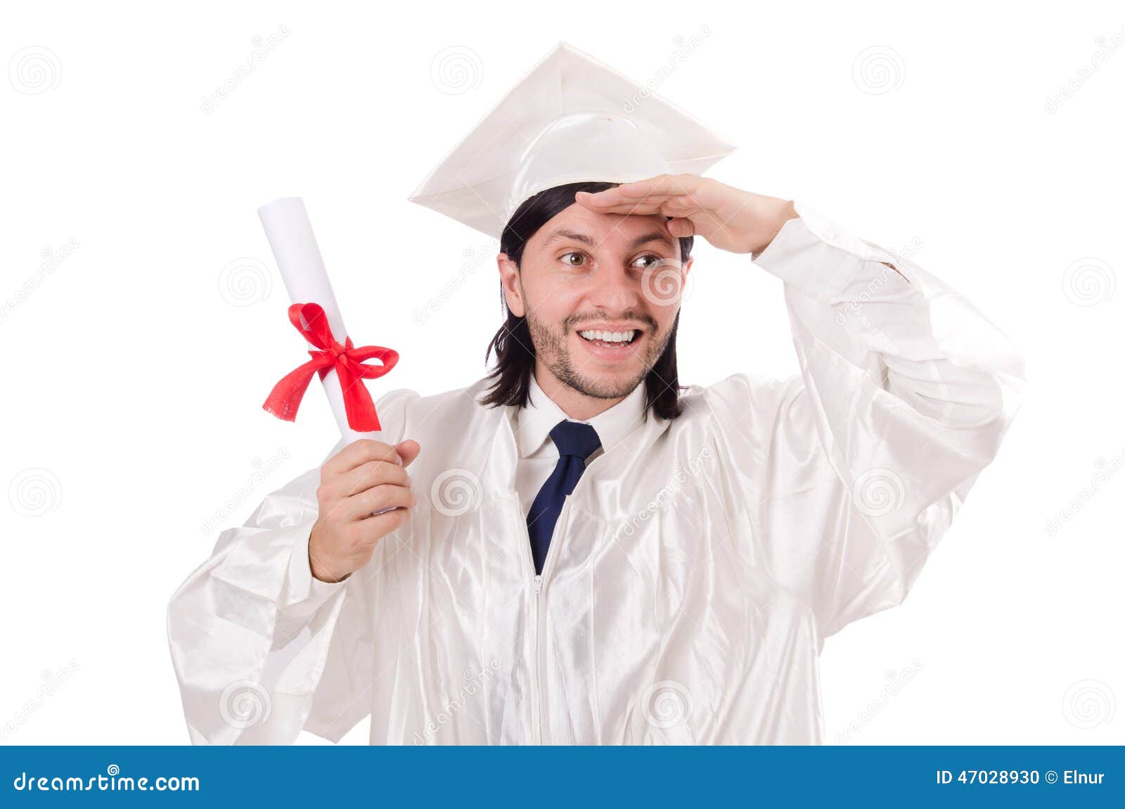 Young Male Student Graduated from High School Stock Photo Image of