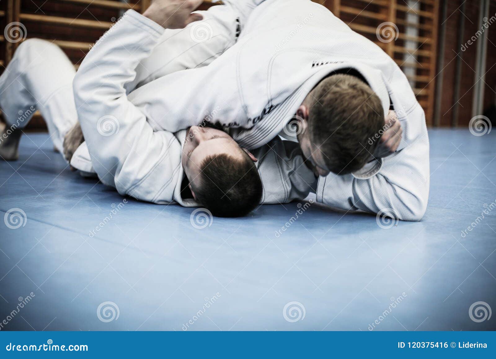 Young Males Practicing Judo Together. Stock Photo Image of arts