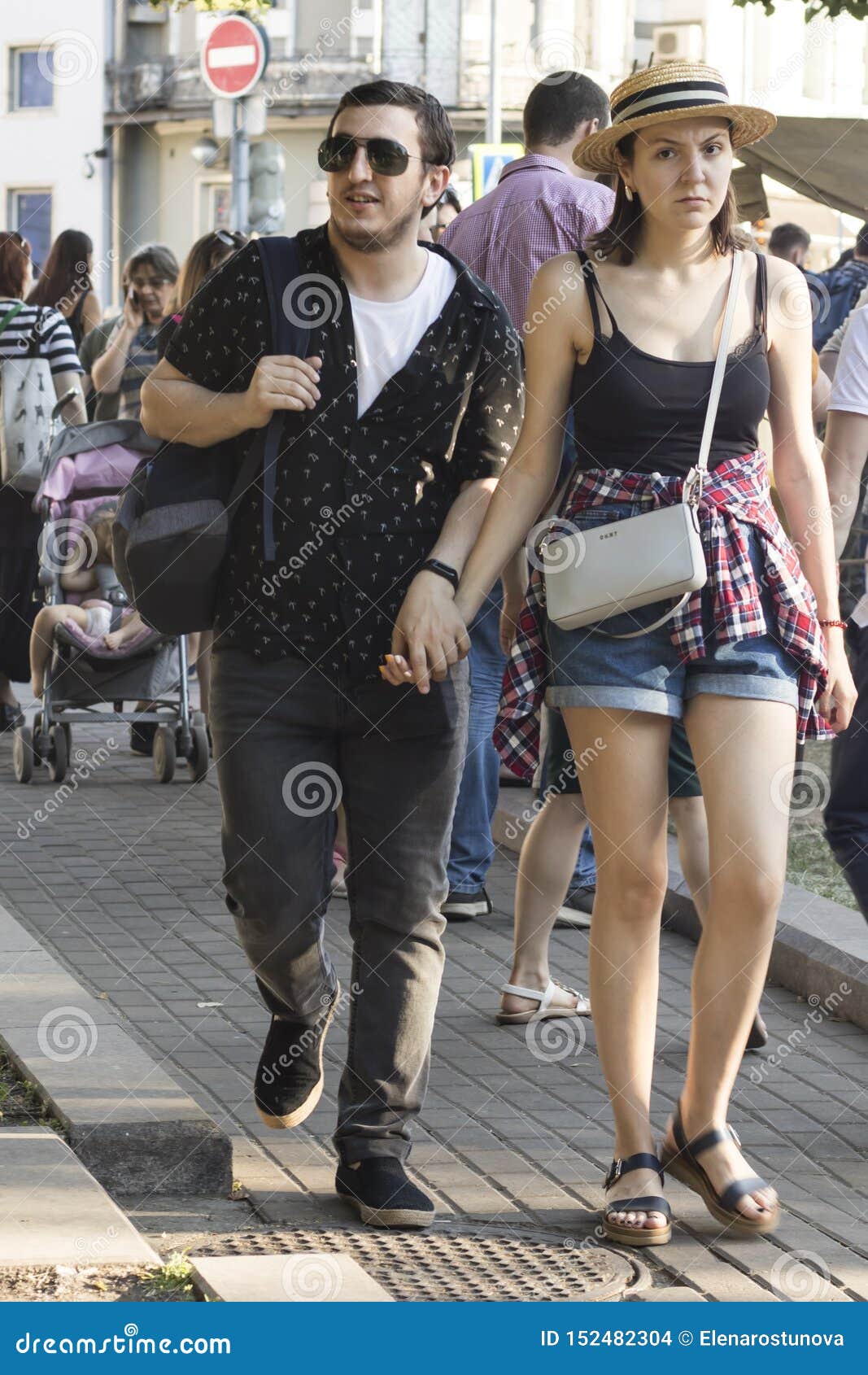 guy in denim shorts