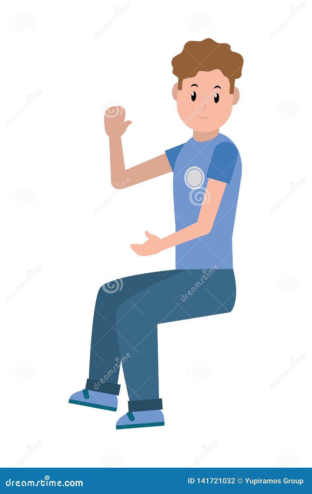 Young man cartoon stock vector. Illustration of casual - 141721032