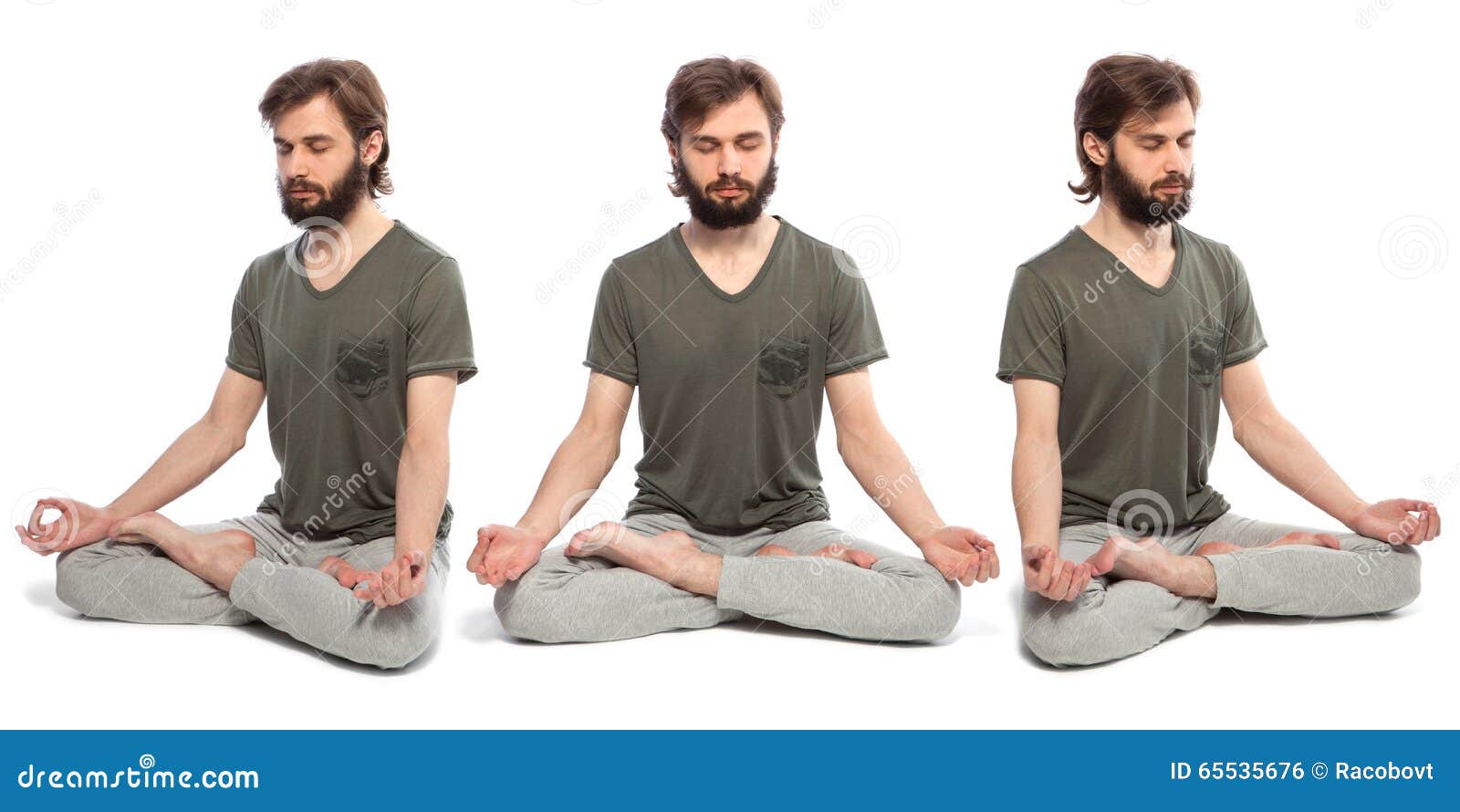 young man doing yog