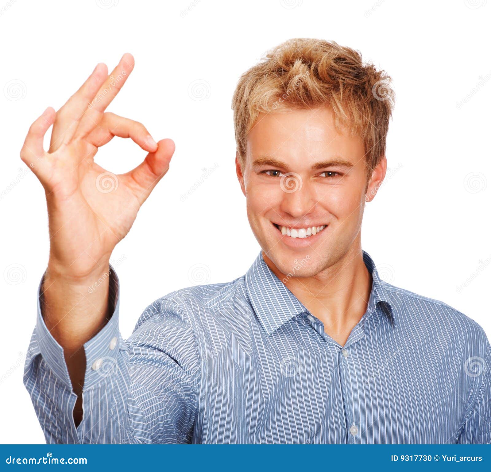 Young Man Gesturing On White Background Stock Photo - Image of cheerful ...